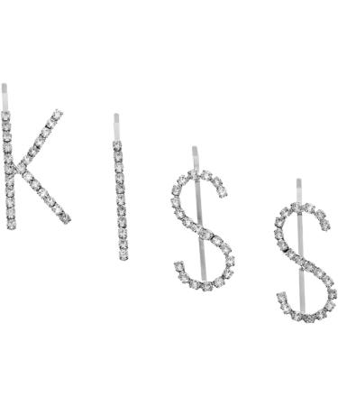 FOMIYES 3 Sets Kiss Hairpin Rhinestone Hair Clip Hair Barrettes for Girls Silver Hair Accessories Kids Hair Clips for Girls Hair Pin Small Hair Barrettes Diamond Child Decorate Rhinestones - Buy Online on GoSupps.com
