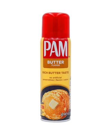 Pam Butter Flavor Cooking Spray, 5 oz