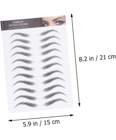 FOMIYES 9 Sheets Waterproof Eyebrow Stickers Make up Kit Eyebrow Transfers Stickers Fake Eyebrow Stickers 3d - Buy Online on GoSupps.com