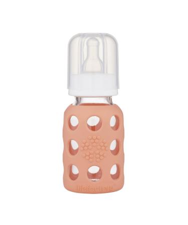 Lifefactory 4oz/9oz Glass Baby Bottle 2pk - Papaya/Cantaloupe - Buy Online on GoSupps.com