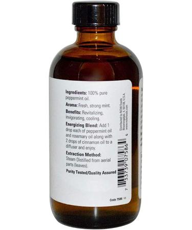Now Foods Peppermint Essential Oil 4 fl oz (118 ml) | Pure & Natural Aromatherapy - Buy Online on GoSupps.com