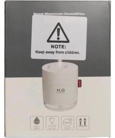 Portable USB Cool Mist Humidifier for Bedroom and Office - 2 Mist Modes, Auto Shut-Off, Soft Night Light - 500ML Grey - Buy Online on GoSupps.com