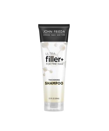 John Frieda ULTRAfiller+ Thickening Shampoo for Fine Hair Volumizing Shampoo Biotin and Hyaluronic Acid Hair Thickening Shampoo 8.3 Oz