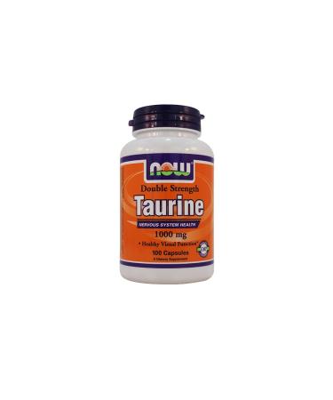 Now Foods Taurine 1000mg - Double Strength Veg Capsules | 100 Count - Buy Online on GoSupps.com