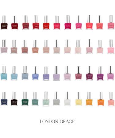London Grace Nail Polish | Taylor 12ml | Tropical Pink Long Lasting Vegan Eco-conscious Varnish | Quick Dry Chip-Resistant & No Nasties Formula - Buy Online on GoSupps.com