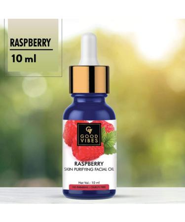 Good Vibes Raspberry Skin Purifying Facial Oil - 10 ml - Anti Ageing and Acne Control - Buy Online on GoSupps.com