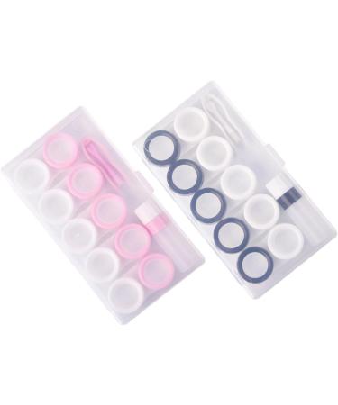 Buy Healvian 4 Sets Storage Box for Colored Contact Lenses - Portable Contact Lens Case & Tweezers - International Shipping Available - Buy Online on GoSupps.com