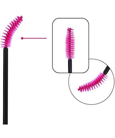 Premium 50pcs Disposable Eyelash Brush Eyelash Extensions for Mascara Wand Applicator Rose Red - Buy Online on GoSupps.com
