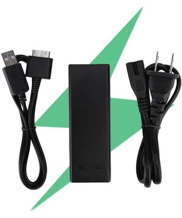 ASHATA Portable for PSP GO Power Adapter Fast Charging DC 5V/1500mA 50/60Hz AC Adapter Power Wallwith 2-in-1 USB Data Power Cable Light and Portable (black) - Buy Online on GoSupps.com