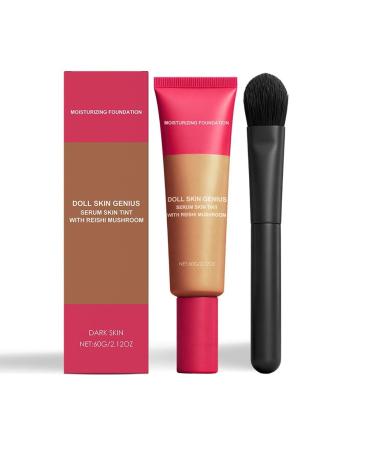 Cr me de Fond Teint Hydratante Teinte Profonde Couvre Les Imperfections Unifie le Teint Contr le le S bum Longue Dur e Nourrit la Peau Fini Lisse.(1pcs) 1 g (Lot de 1)