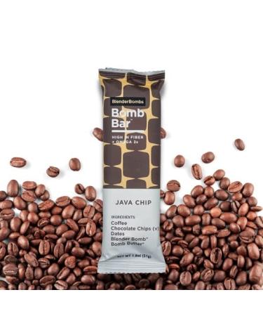 Blender Bombs Bomb Bar Java Chip Case - 9 Plant-Based Nutrition Bars - Buy Online on GoSupps.com