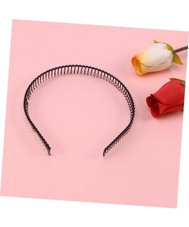 FRCOLOR Hair Band for Men Mens Headbands Princess Dresses for Girls Hair Jewels for Women Hair Accessories for Black Scrunchies Hair Bands Metal Teeth Comb Hair Piece Man Running - Buy Online on GoSupps.com