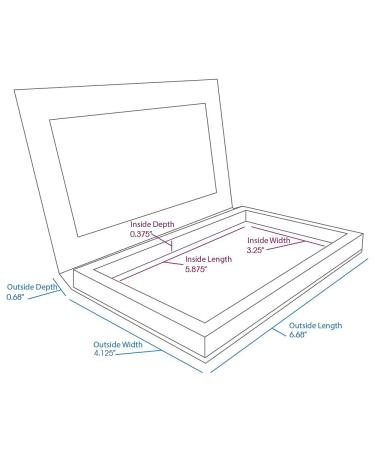 Z Palette Medium Deep Black Magnetic Makeup Palette - Clear Window, Empty - Buy Online on GoSupps.com