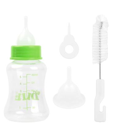 Breeding bottle puppy dogs milk bottle PET 60ml and 150ml silicone small baby bottle set for cat feeding tool with replacement mini nipple for pets (large green) - Buy Online on GoSupps.com