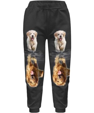 Showudesigns Boys Girls Sweatpants 6-7 Years Dog Print | Casual Active Pants for Kids 4-14 Years - Buy Online on GoSupps.com