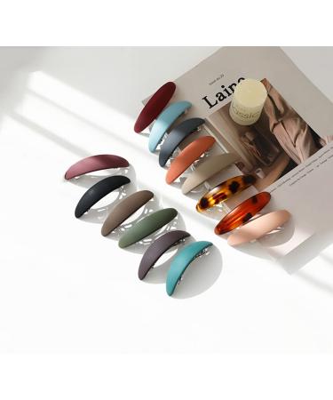BeShiny Large Matte Hair Barrettes Set - Retro French Hair Clips for Women and Girls - Buy Online on GoSupps.com