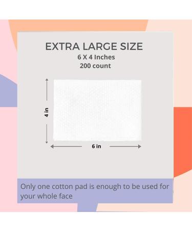 White Rabbit Premium Cosmetic Cotton Sheets - 200 Perforated Sheets for Perfect Skin Care - Buy Online on GoSupps.com