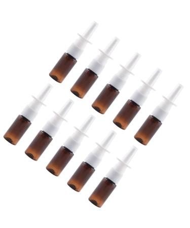 Minkissy 10st perfume bottle water spray bottle nasal press spray bottle 10 ml refillable spray bottle nasal spray fine fog nasal spray nasal sprayer from plastic travel empty bottle pp