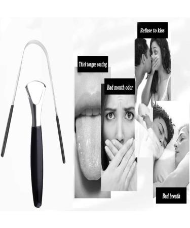 Stainless Steel Tongue Scraper Set for Fresh Breath - Oral Care Cleaner - Buy Online on GoSupps.com