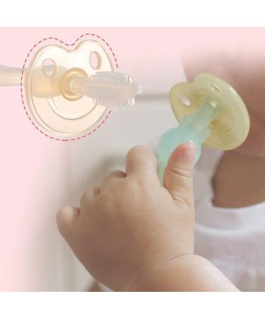 Oral Care Unique Kids Toothbrush Toddler Toothbrush Ages 6-24 Months 360 100% Food Grade Soft Silicone Manual Toothbrush Portable Pink*1 - Buy Online on GoSupps.com