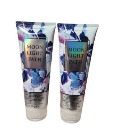 Bath and Body Works 2 Pack Moonlight Path Ultra Shea Body Cream 8 Oz. Fresh Lavender 8 Ounce (Pack of 2)