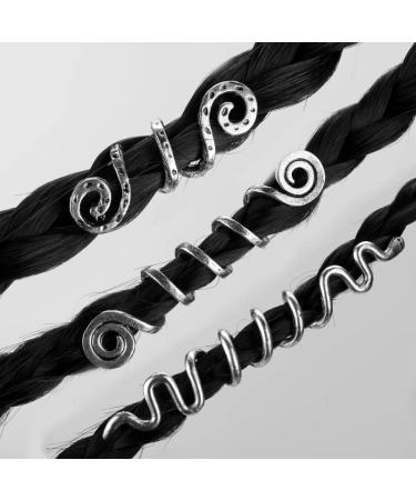 12Pcs Vintage Celtic Hair Circle Clips for Braid Decor | BetterJonny DIY Accessories for Men & Women - Buy Online on GoSupps.com
