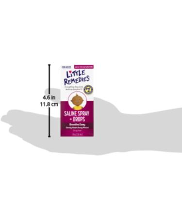 Little Remedies Noses Saline Spray Drops 1 Fl Oz - Gentle Relief for Congestion (1 Pack) - Buy Online on GoSupps.com