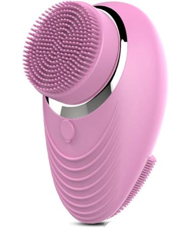 QINERSAW Facial Cleansing Brush Face Scrubber 360 Rotation Electric Cleanser Device 4-Speed Adjustment Waterproof Rechargeble Face Scrubber Brush for Removing Blackheads (Color : Pink)