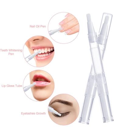 Abbey Cosmetic Applicator - Refillable Nail Oil Pens with Brushes | 5pcs Transparent Nail Polish Tubes - Buy Online on GoSupps.com