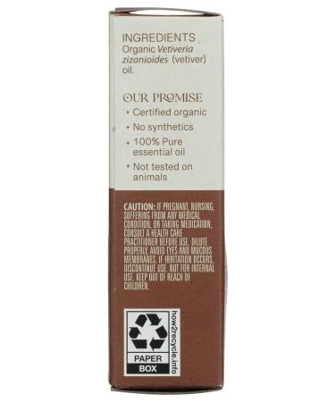 Aura Cacia Organic Vetiver Essential Oil 0.25 Fz - Buy Online on GoSupps.com