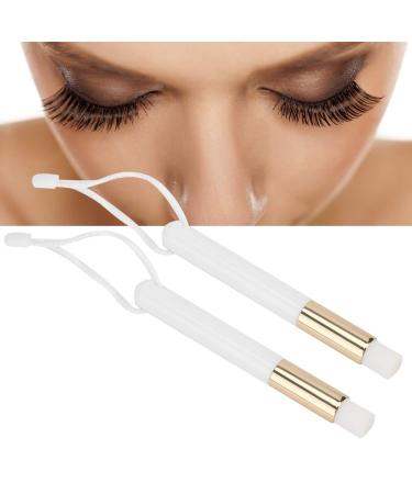 2 Piece Eyelash Cleaning Brush Set - Gentle Makeup & Eyelash Extension Cleaner - Keep Your Eyes Clean (White) - Buy Online on GoSupps.com
