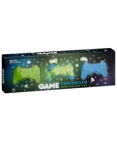 Game Controller Bath Bomb Gift Set of 3 Bath Fizzers Christmas Gamer