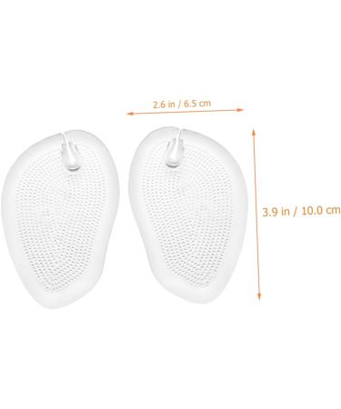 FRCOLOR 12 Pairs Forefoot Pads for Sandals | Gel Metatarsal Cushion & Heel Protectors - Soft Transparent Pain-Free Support - Buy Online on GoSupps.com