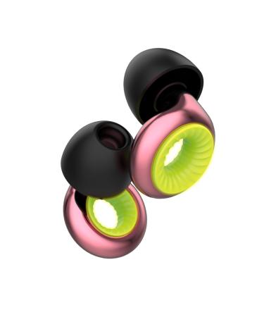 Peace Earplugs Live High-Fidelity Reusable Ear Plugs with Fluorescent Ring | 18 dB Noise Reduction for Concerts Festivals DJs and Sleeping