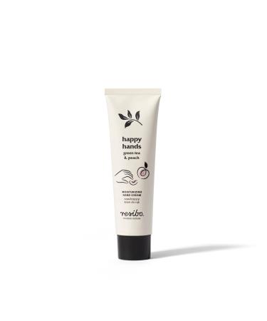 Resibo moisturizing hand cream green tea & peach happy hands hand cream natural cosmetics hand cream for very dry hands skin care skin protection cream hand protection cream 50 ml