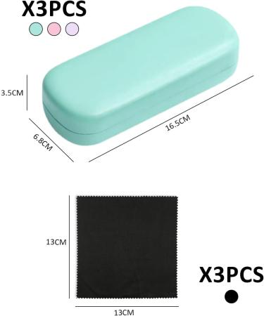 Buy 3-Part Hard Shell Brillen Case | Protective Cover for Glasses & Sunglasses | Unisex in Blue - Shop Internationally - Buy Online on GoSupps.com
