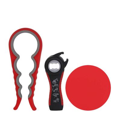 CODIRATO 3 Packs Jar Opener Rubber Bottle Opener with Silicone Jar Gripper Lid Opener for Kitchen Low Hand Arthritis Elderly Women - Buy Online on GoSupps.com