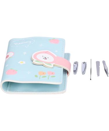 Nail Care Kit for Girls Student-friendly Manicure Set with Cute Cartoon Clippers and Scissors Utensil Tools Includes Essential Shower Squeegees (3418A Fruit Button-Peach) - Buy Online on GoSupps.com