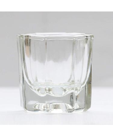 Solustre 2-Piece Dappen Dish Set - Glass Crystal Shell Nail Art Tools for Acrylic Liquid & Powder Manicure Care - Buy Online on GoSupps.com