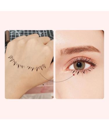 Tdkfdswdoa Women Eyelash Stamps Tool Eye Makeup Tool DIY Lower Lashes Extensions Natural Look for Make Up Beginner False Eyelash Pink - Buy Online on GoSupps.com