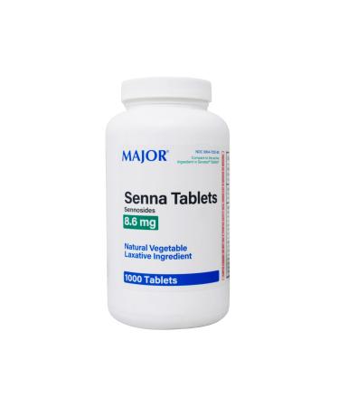 Major Senna 8.6mg Laxative Tablets 1000ct