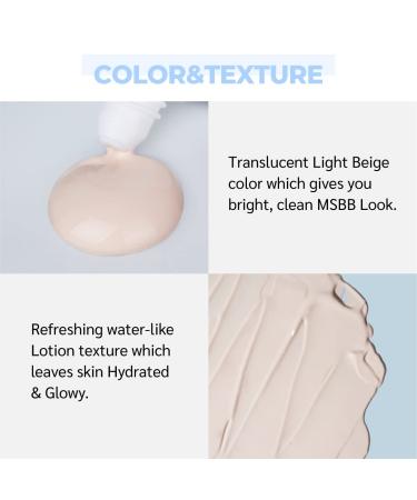 Numbuzin No.1 Pure Glass Clean Tone Up Hyaluronic Acid Tinted Light Beige 1.69 fl oz - Buy Online on GoSupps.com