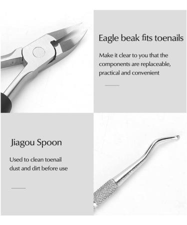 Yier Mei Nail Clippers Cutters Precision Toenail Professional Large Nail Clipper Grooming Tool Clippers Nippers for Thick Toenails Plus Nail Clippers for Fingernails Podiatry Instruments Clippers - Buy Online on GoSupps.com
