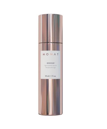 MONAT Rewind Age Control Nectar - Fast Absorbing Hydrating Serum. Skin Perfecting Natural AHA. Correcting & Transforming Face Serum Anti Aging Face Cream w/Hyaluronic Acid - Net Wt 30 ml / 1 fl. oz.