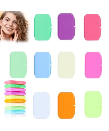 Braces wax tooth wax for braces 50 stripes of dental wax orthodontic tooth wax orthodontic wax for braces protect your mouth -teeth from friction 10 taste