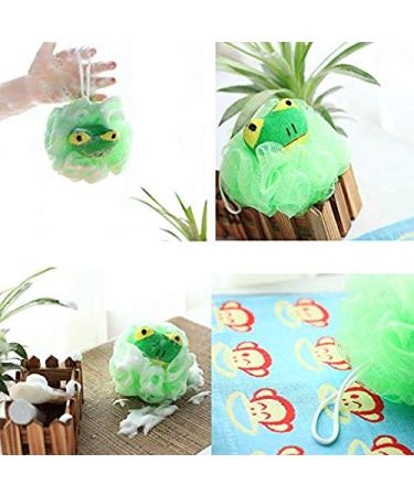 Set of 5 Star Loofah Bath Sponge Shower Poufs for Men and Women - Exfoliating Body Scrubber for Silky Skin - XL 80g/Pcs - Full Cleanse & Lather - Buy Online on GoSupps.com