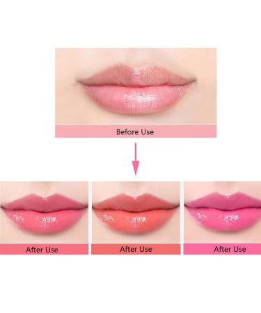 3 Pcs Korean Magic Color Changing Lip Balm Set - Long Lasting Waterproof Moisturizing Lip Tint Stain Gloss for Women - Buy Online on GoSupps.com