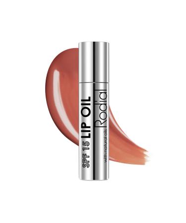 RODIAL Lip Oil SPF 15 - Nourishing Lip Oil Infused with Collagen, Protective for All Skin Types - Dew Hydration and UV Protection - Ultra Bright and Tinted, 3 ml