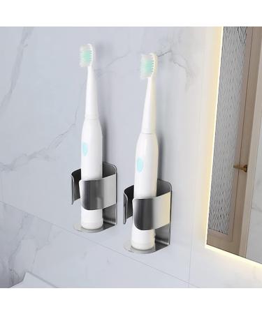 Zerodeko Electric Toothbrush Holder - Wall-Mounted Stainless Steel Container for Toothbrush Heads & Razors | 2-Stick Design for Easy Organization - Buy Online on GoSupps.com