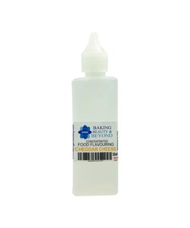 Baking Beauty and Beyond Concentrated Food Flavouring Oil - Dozen of Professional Quality Food Grade Flavouring Oil for Candy Making Baking Cooking Lip Balm and Lip Gloss - Cheddar Cheese (50ml)